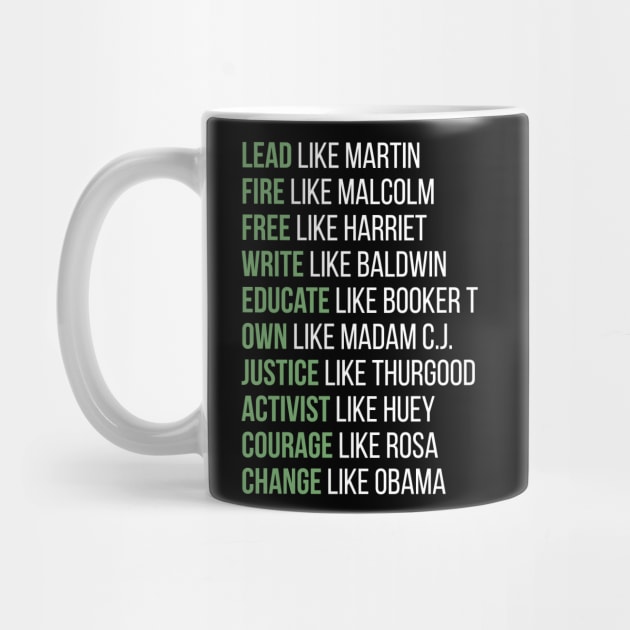 Black Ledgends, Black History, African American, Civil Rights Leaders, Dream like Martin by UrbanLifeApparel